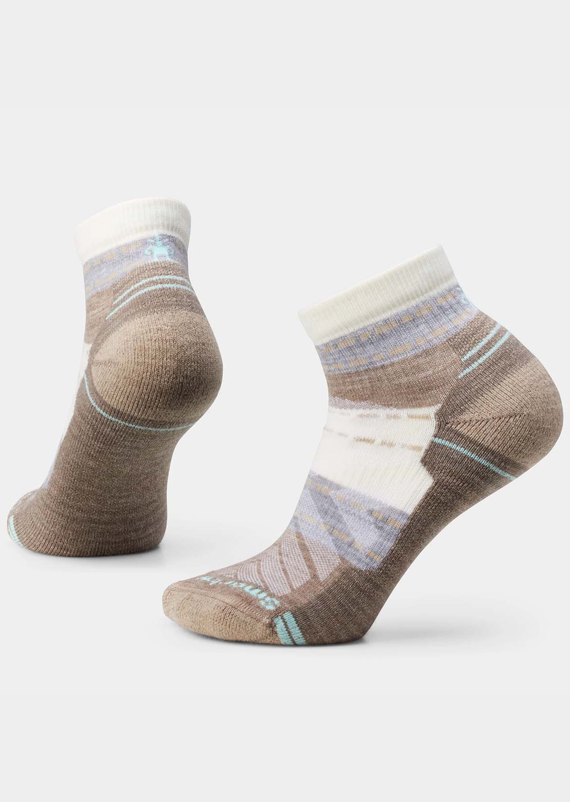Smartwool Women's Hike Light Cushion Margarita Ankle Socks Natural