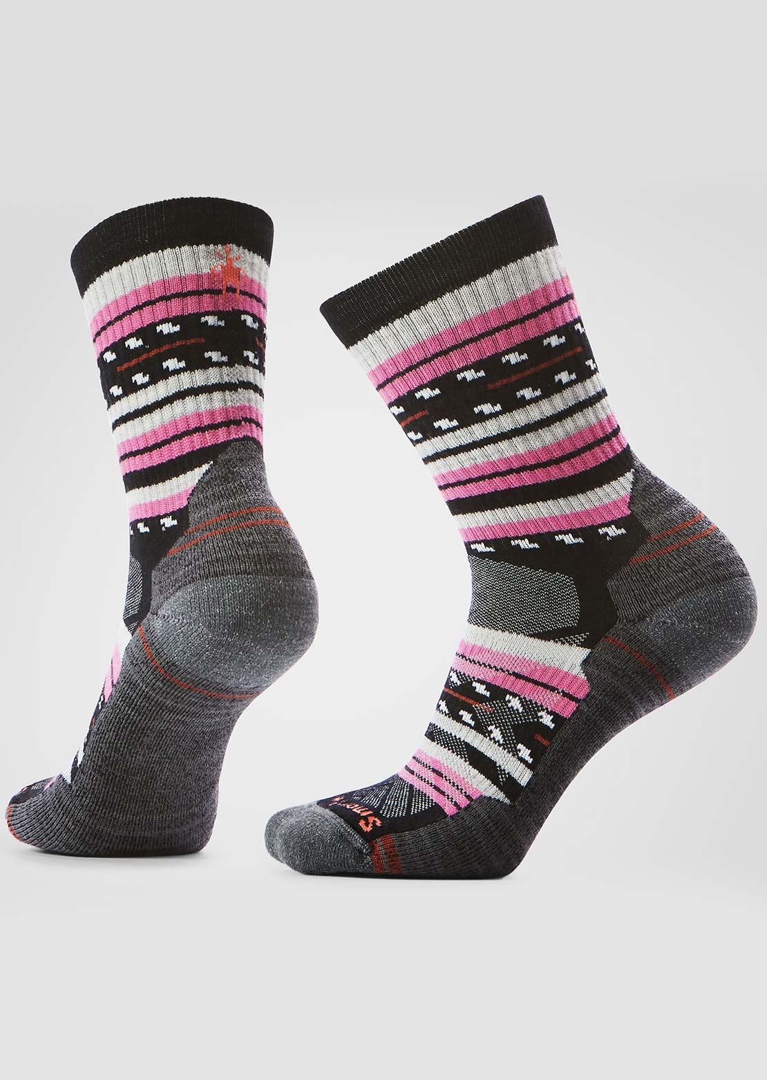 Smartwool Women's Hike Light Cushion Margarita Crew Socks Black