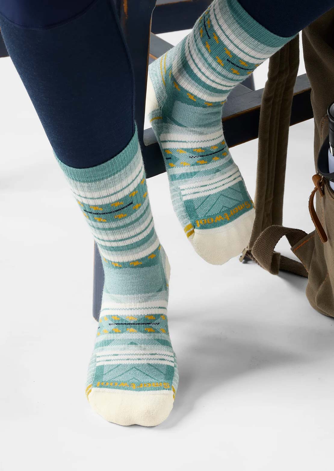 Smartwool Women's Hike Light Cushion Margarita Crew Socks Dusty Teal