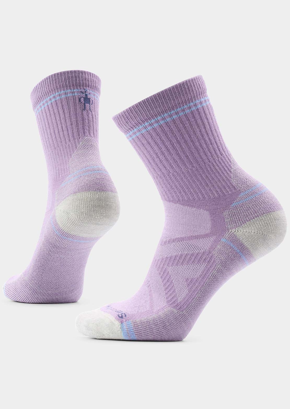 Smartwool Women's Hike Light Cushion Mid Crew Socks Purple Dawn