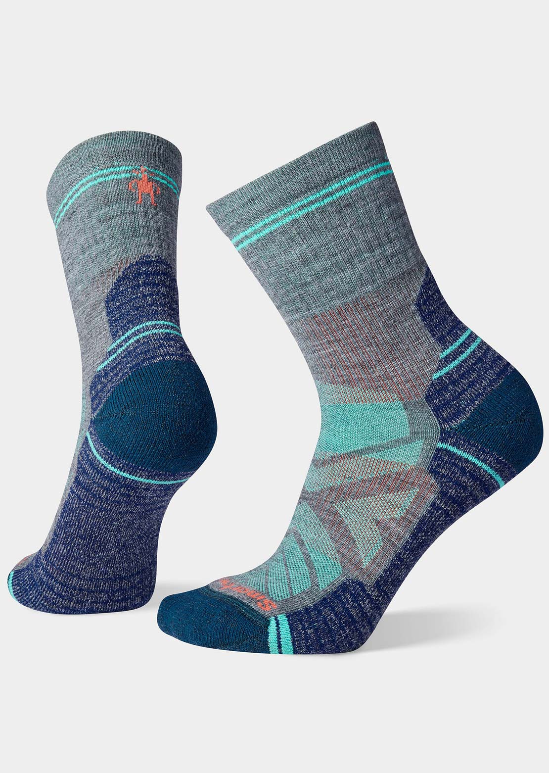 Smartwool Women's Hike Light Cushion Mid Crew Socks Medium Gray