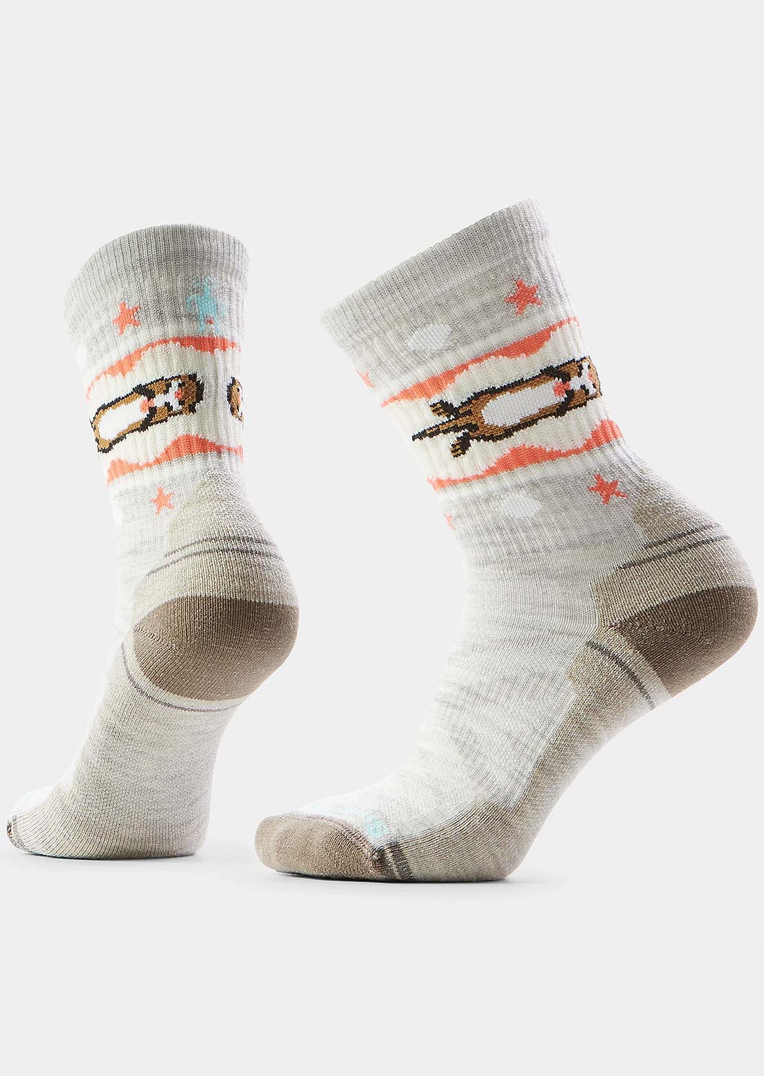 Smartwool Women's Hike Light Cushion Otter Float Crew Socks Ash