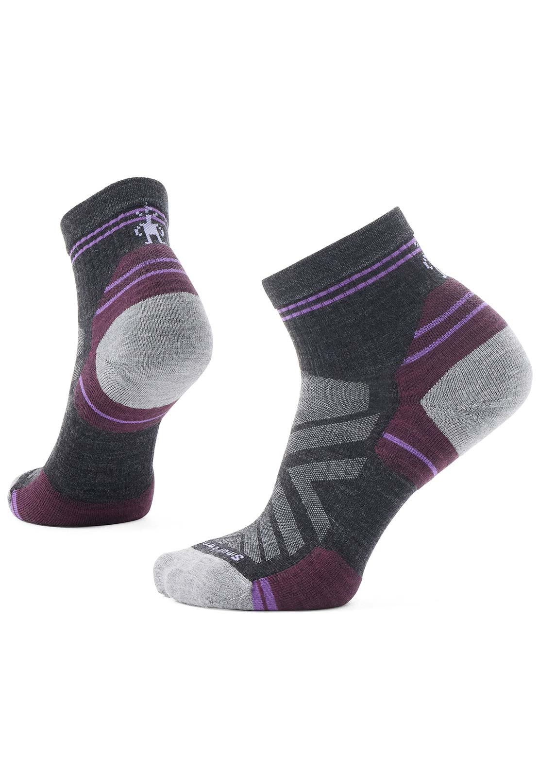 Smartwool Women's Hike Targeted Cushion Ankle Socks Charcoal
