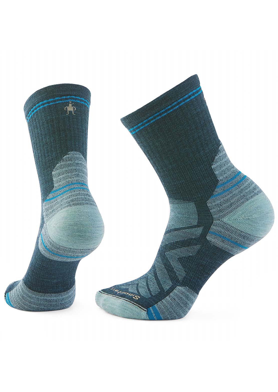Smartwool Women's Hike Targeted Cushion Mid Crew Socks Twilight Blue