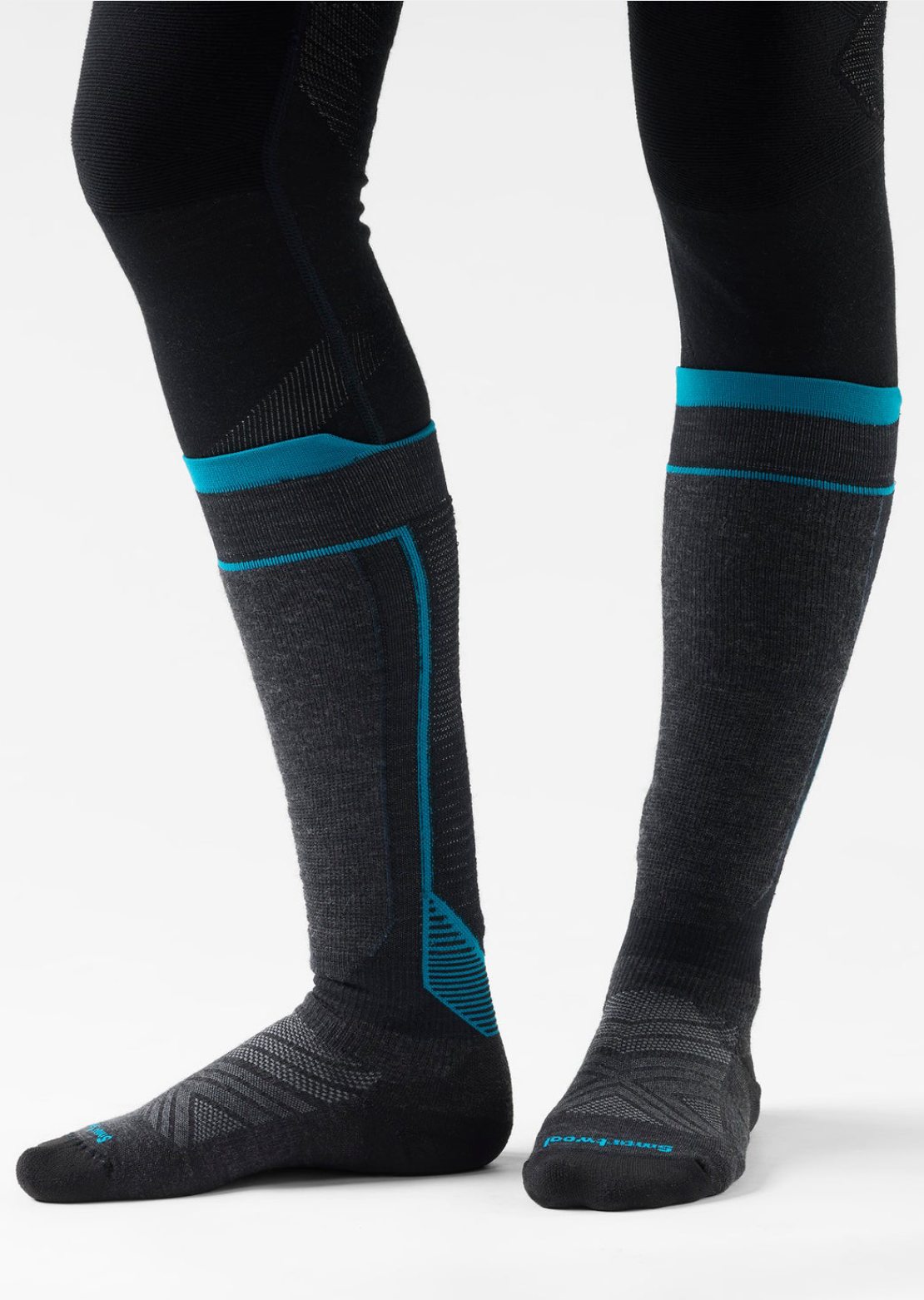 Smartwool Women's Intraknit Ski Targeted Cushion OTC Socks Charcoal
