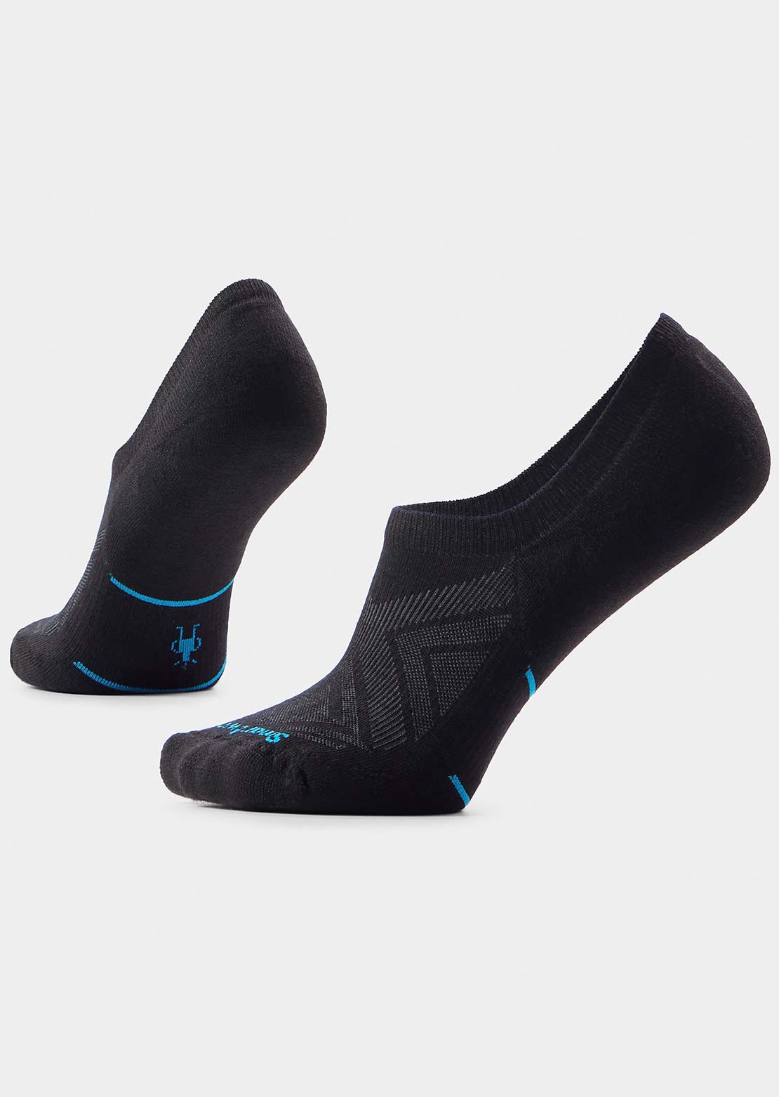 Smartwool Women's Run Targeted Cushion No Show Socks Black
