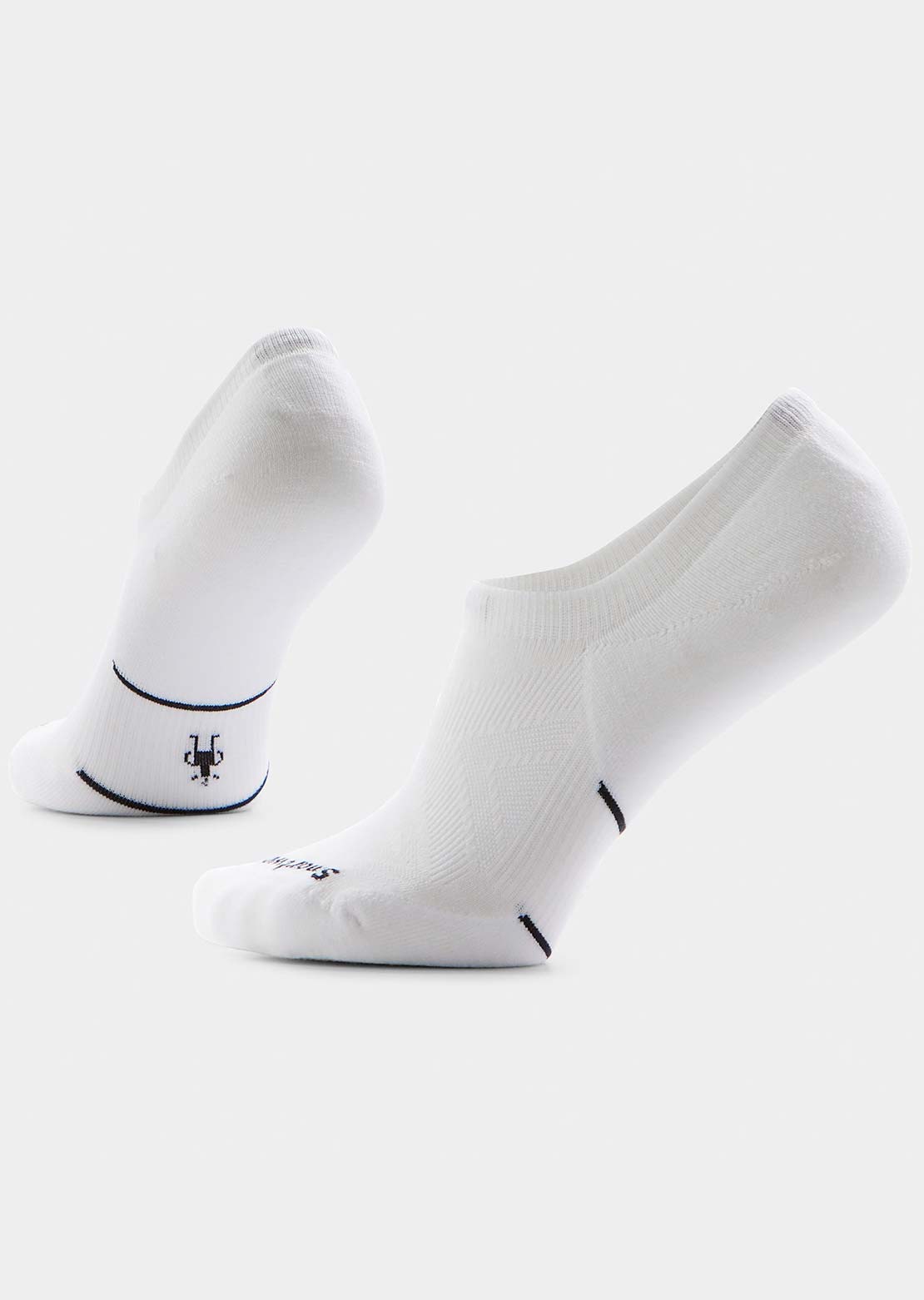 Smartwool Women's Run Targeted Cushion No Show Socks White