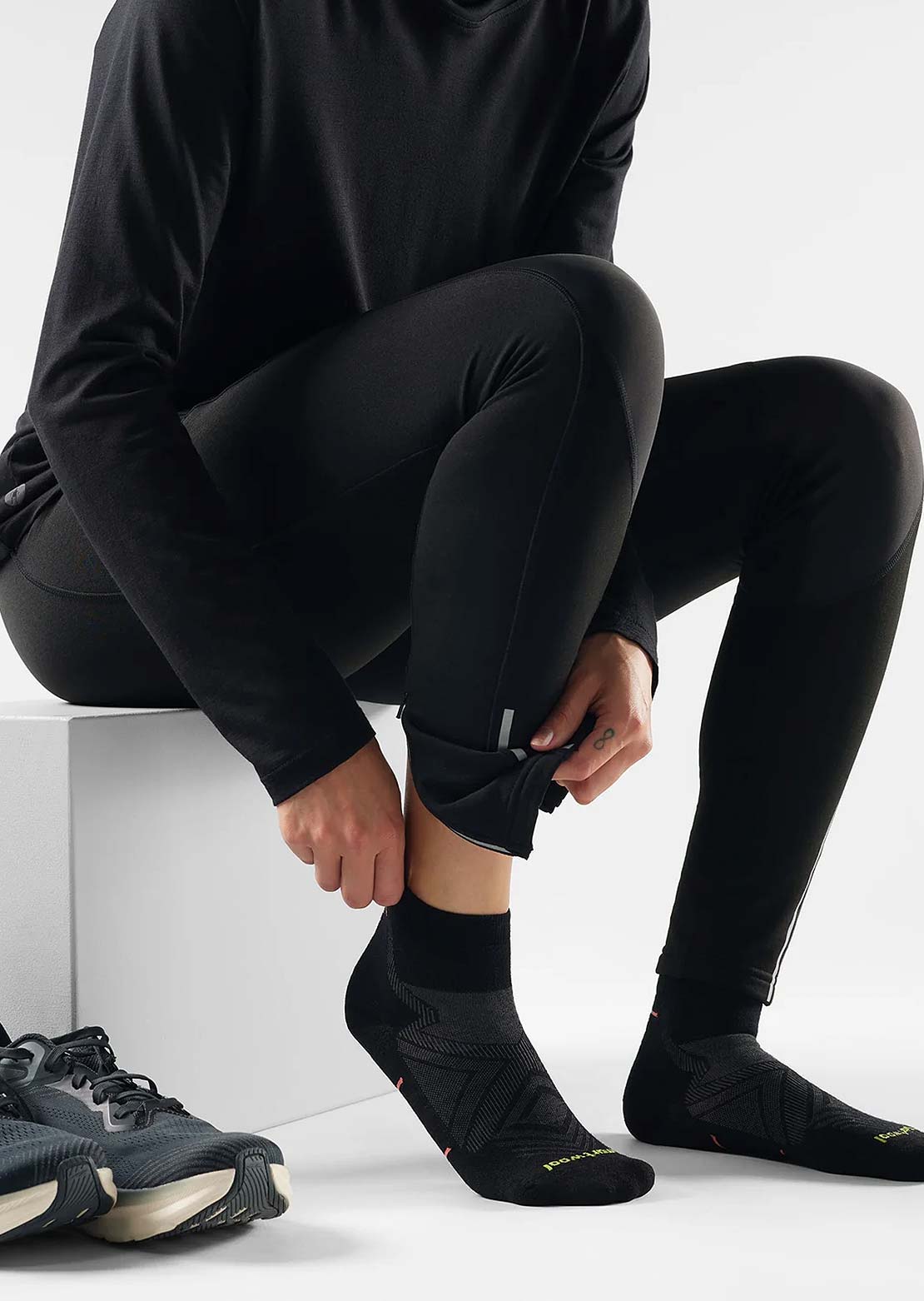 Smartwool Femmes Run Zero Cushion Ankle Chaussettes
