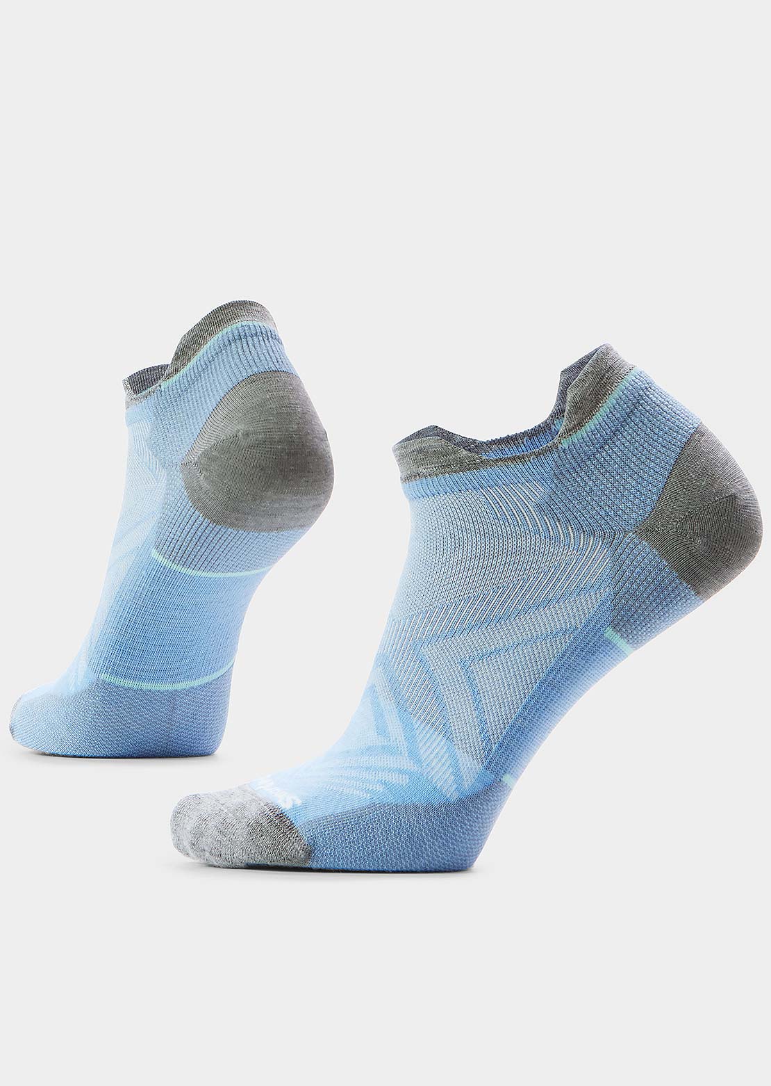 Smartwool Women's Run Zero Cushion Low Ankle Socks Serene Blue