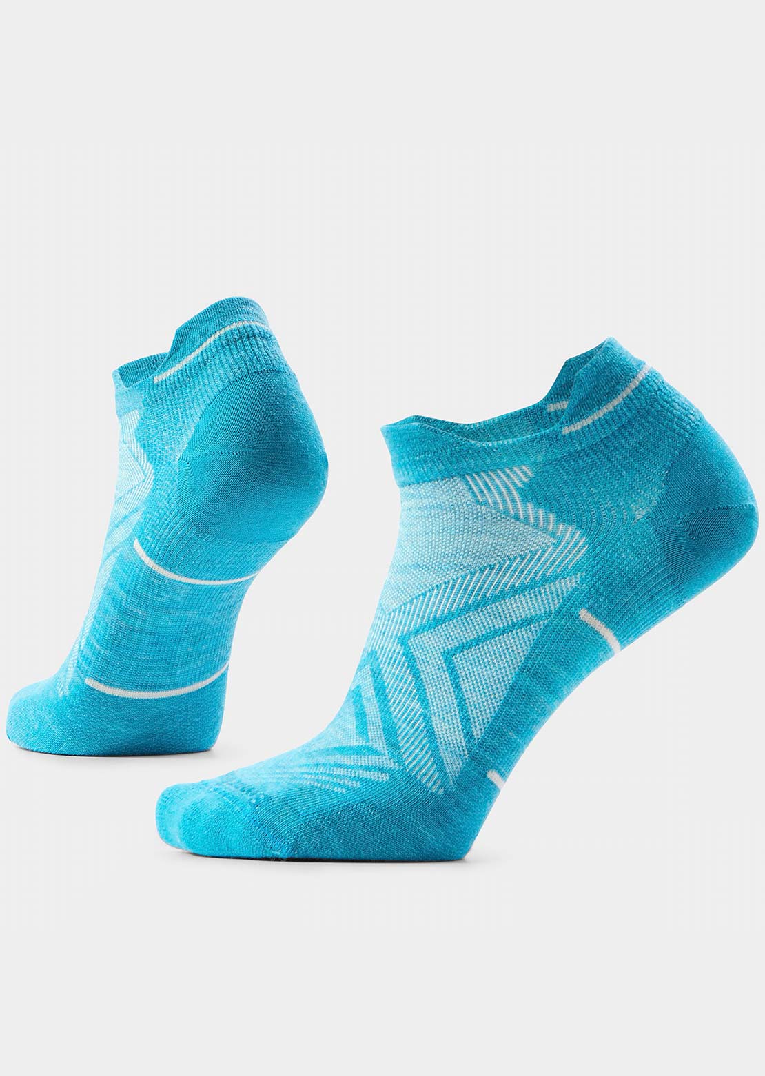Smartwool Women's Run Zero Cushion Low Ankle Socks White Capri