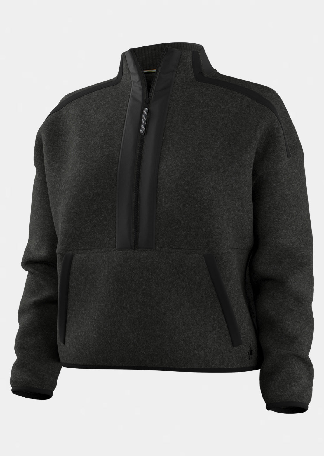 Smartwool Women's Second Cut Fleece 1/2 Zip Long Sleeve Charcoal