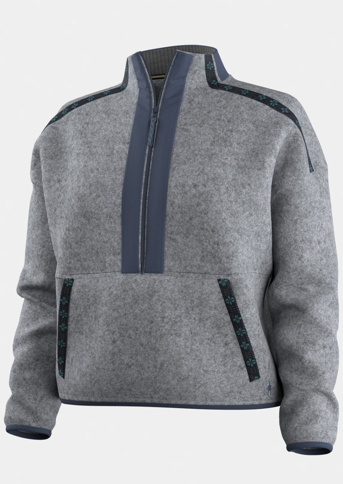 Smartwool Women's Second Cut Fleece 1/2 Zip Long Sleeve Light Navy