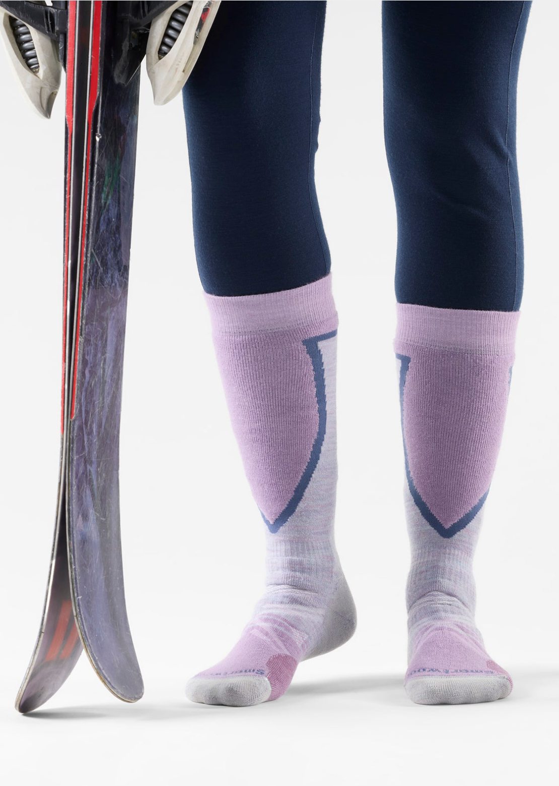 Smartwool Women's Ski Full Cushion OTC Socks Purple Eclipse