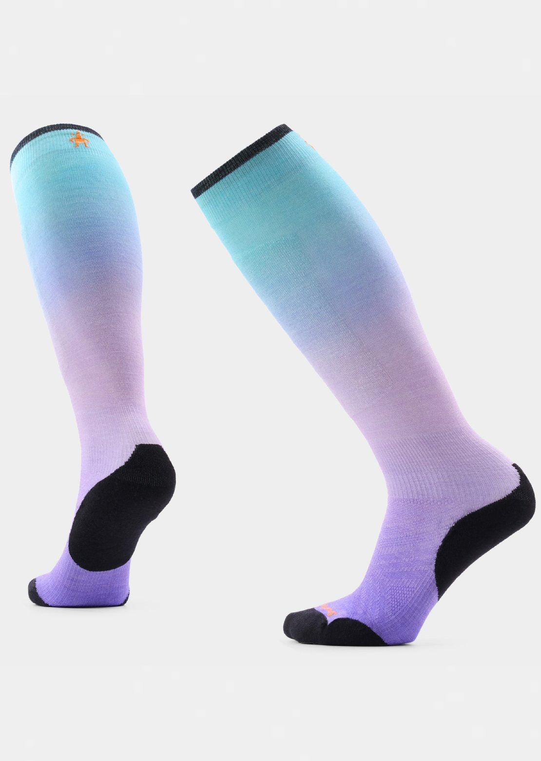 Smartwool Women's Ski Targeted Cushion Ombre Print OTC Socks Purple Dawn