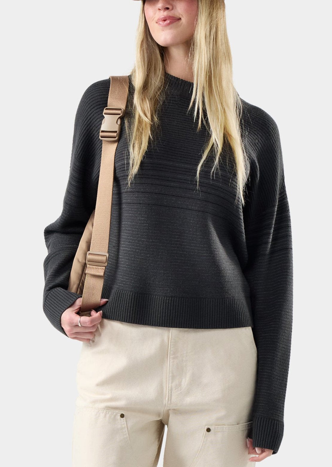 Smartwool Women's Summit Crewneck Sweater Charcoal