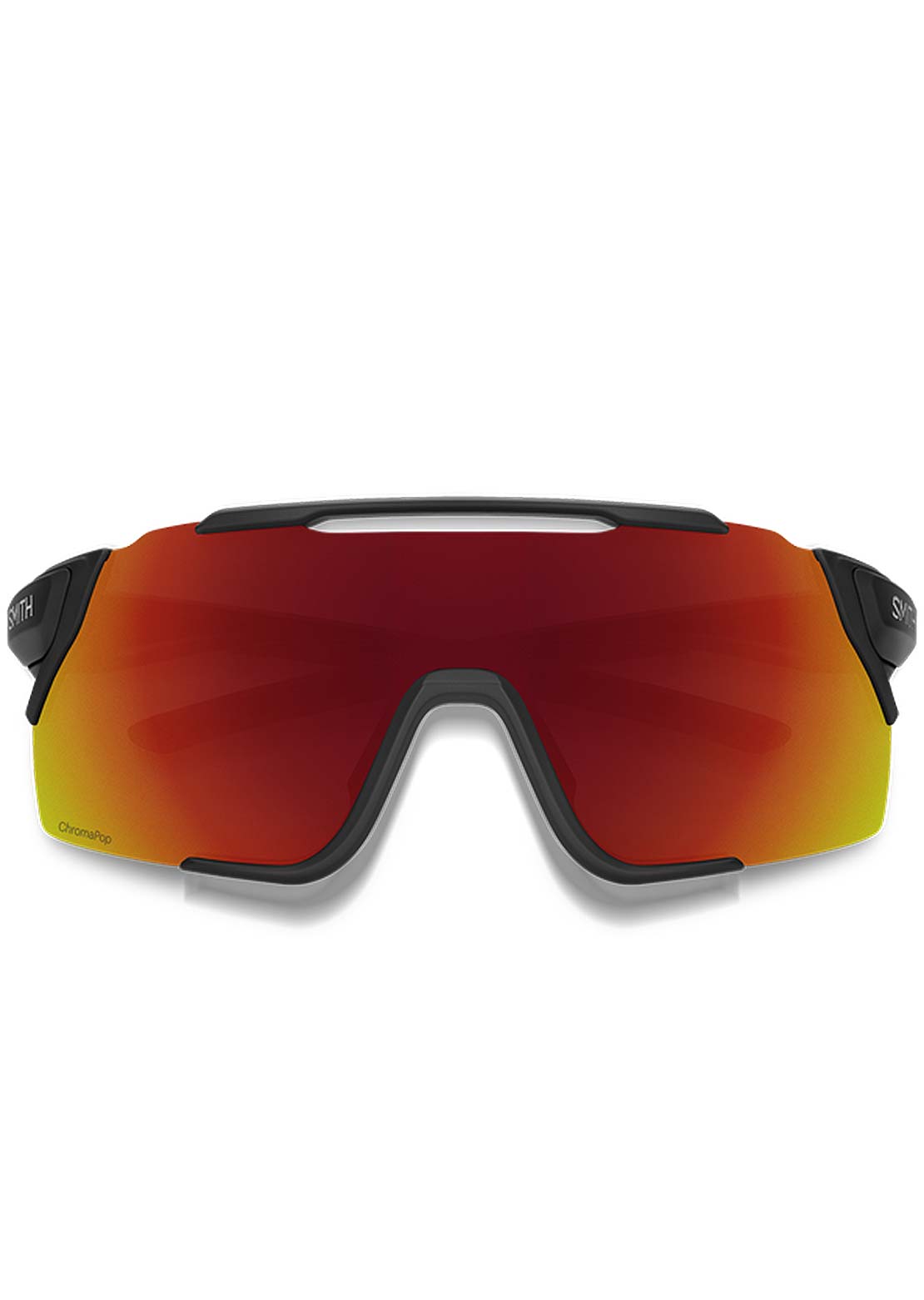 Smith Attack Mag MTB Bike Sunglasses Matte Black/Chromapop Red Mirror