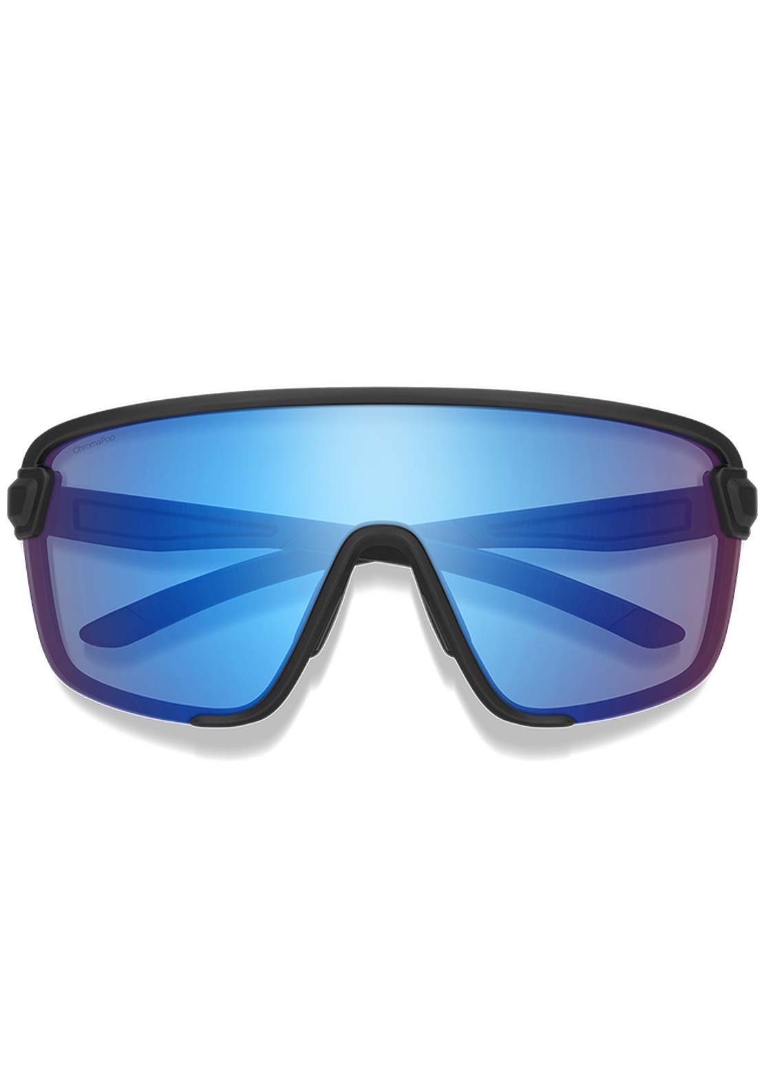 Smith Bobcat Mountain Bike Sunglasses Matte Black/ChromaPop Low Light Rose Blue Mirror