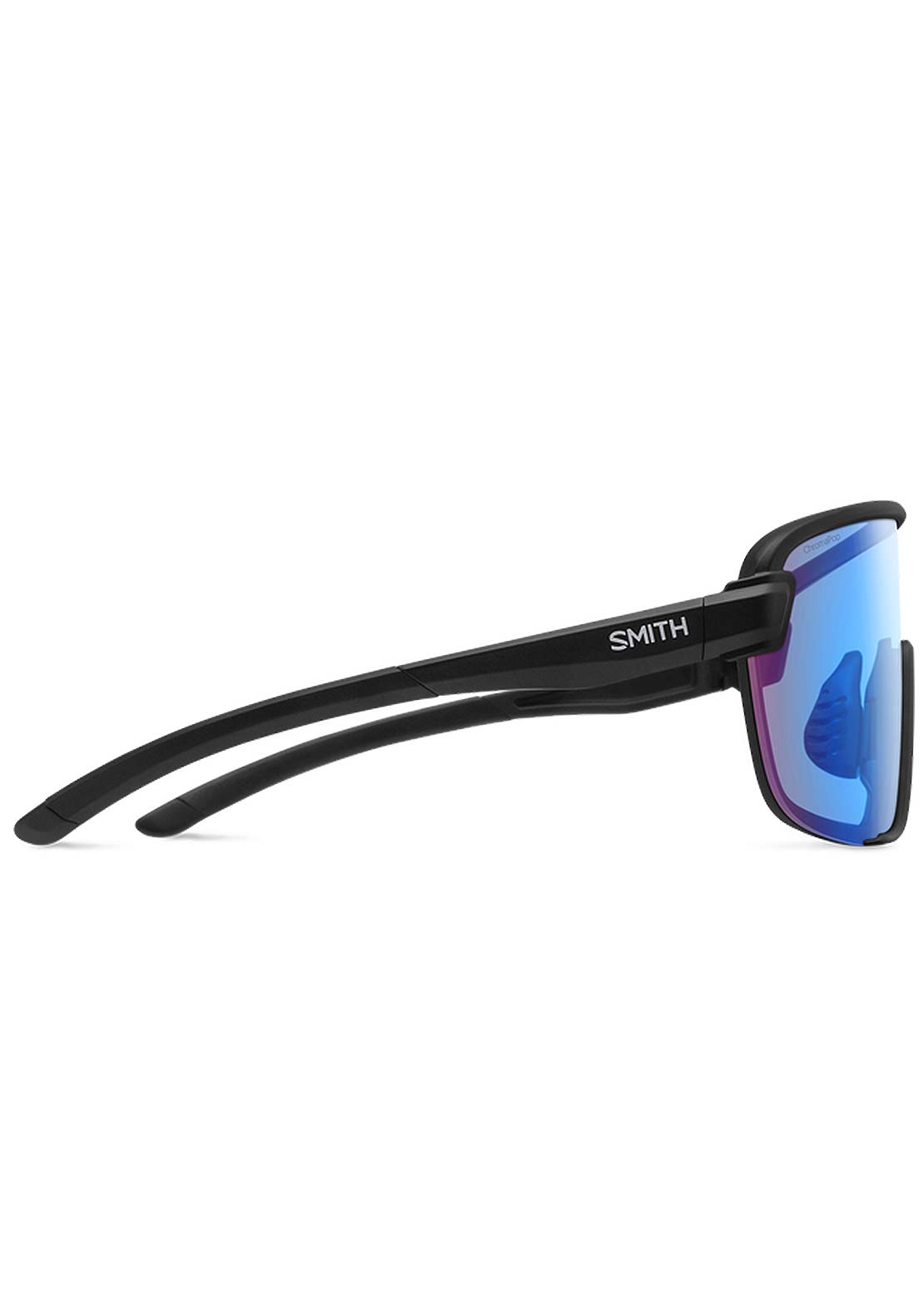 Smith Bobcat Mountain Bike Sunglasses Matte Black/ChromaPop Low Light Rose Blue Mirror