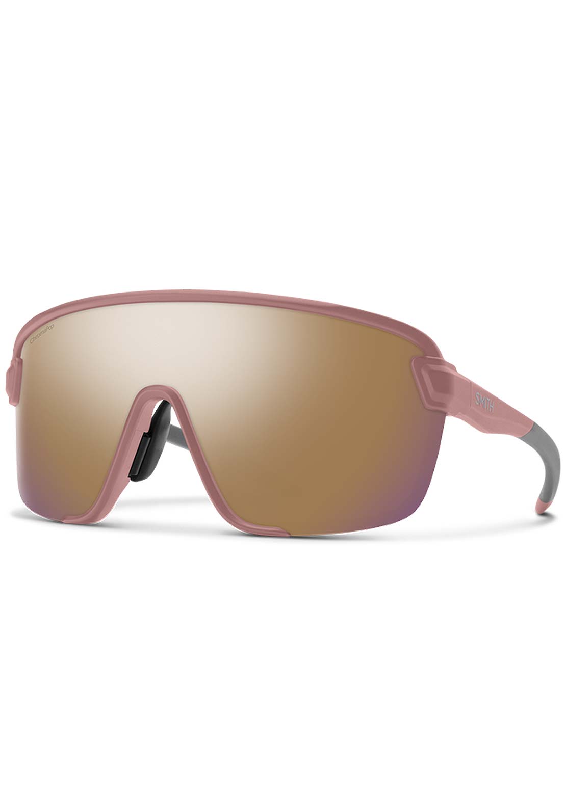 Smith Bobcat Mountain Bike Sunglasses Matte Chalk Rose/ChromaPop Rose Gold Mirror
