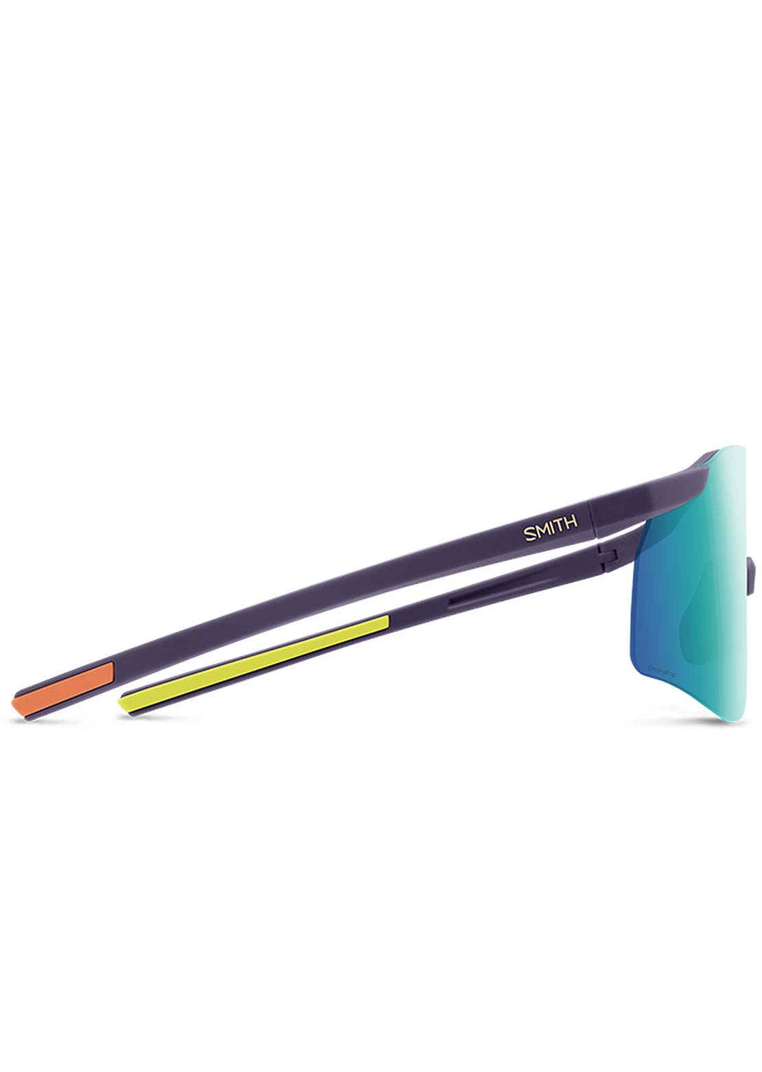 Smith Defy Split Mag Mountain Bike Sunglasses Matte Purple/Cinder/Hi Viz/ChromaPop Opal Mirror