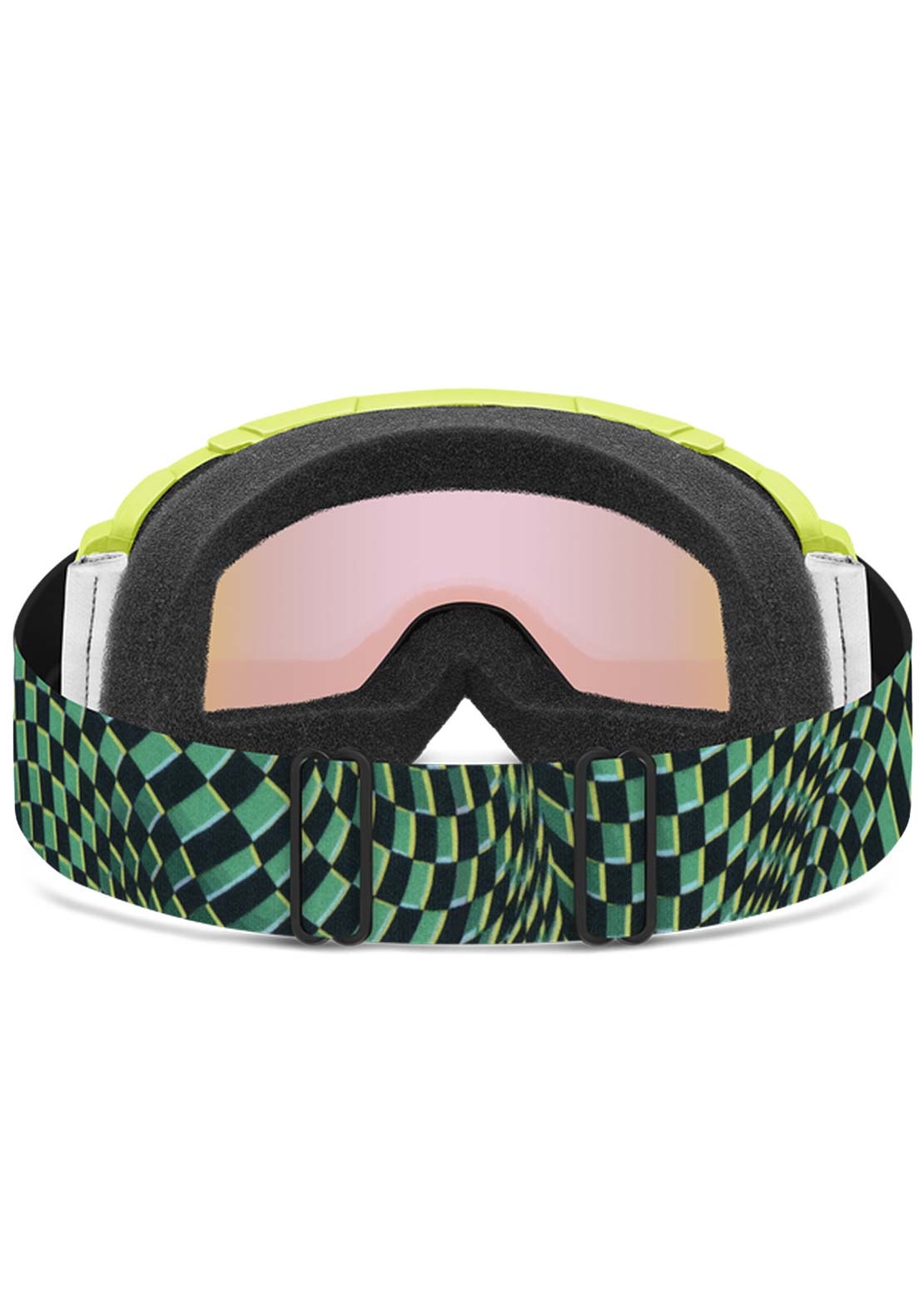 Smith Junior Daredevil Goggles Electric Lime Left Turn Blue Sensor Mirror