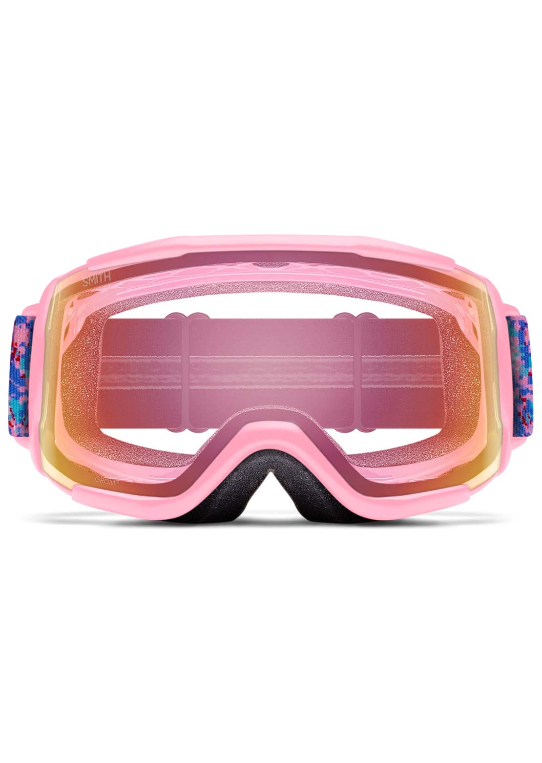 Smith Junior Grom Goggles Bright Pink LoFi Butterfly/Red Sensor Mirror