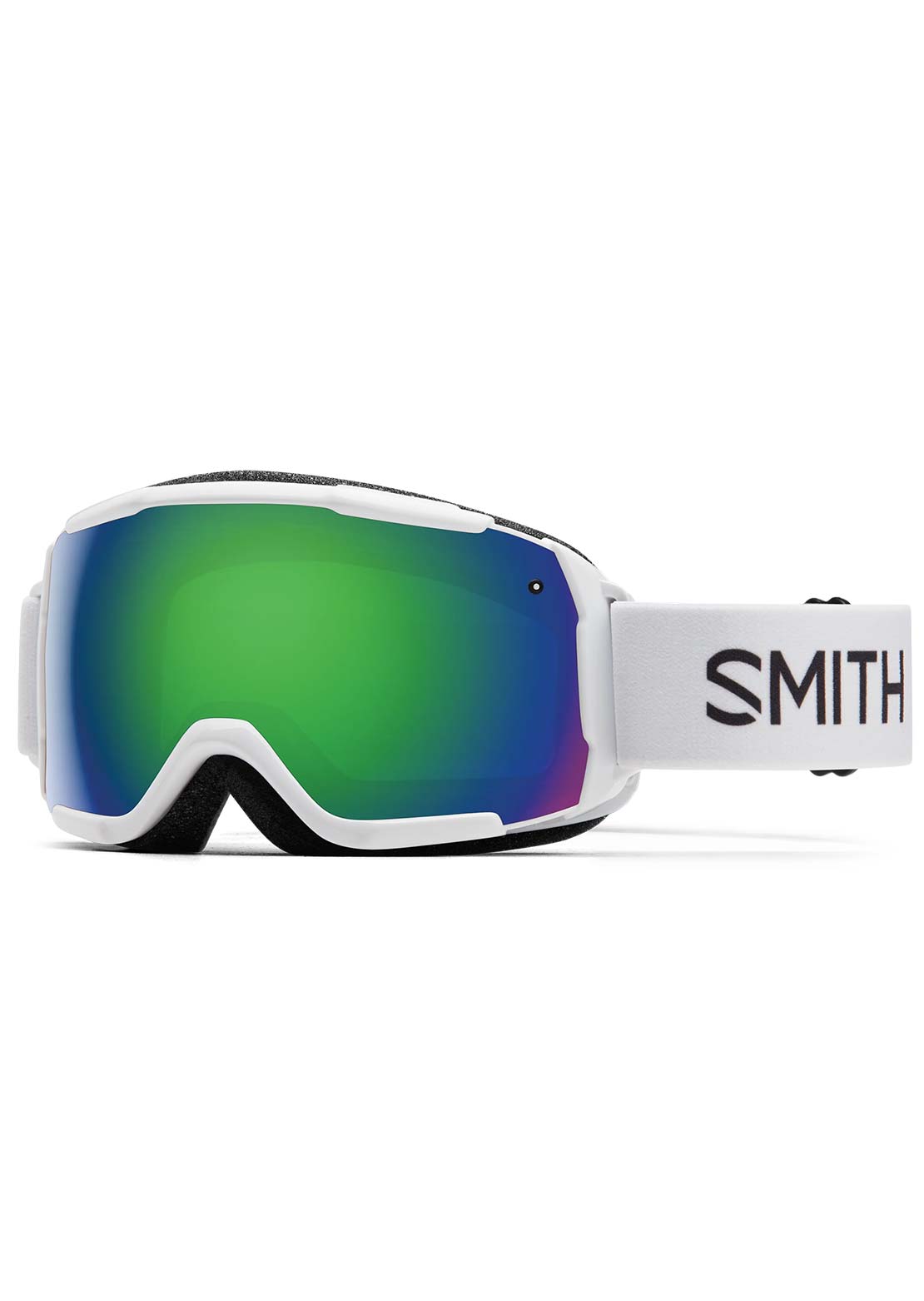Smith Junior Grom Goggles White/Green Sol-X Mirror