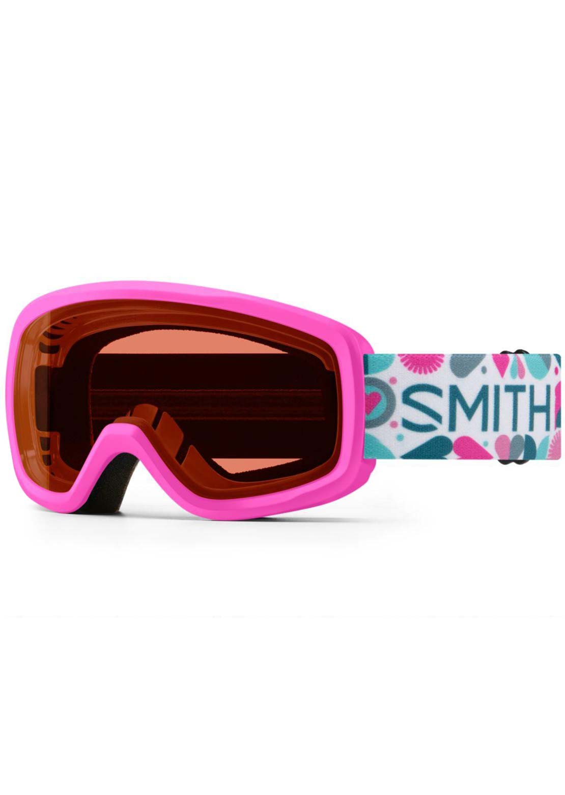 Smith Junior Snowday Goggles Vivid Pink Hearts/RC36