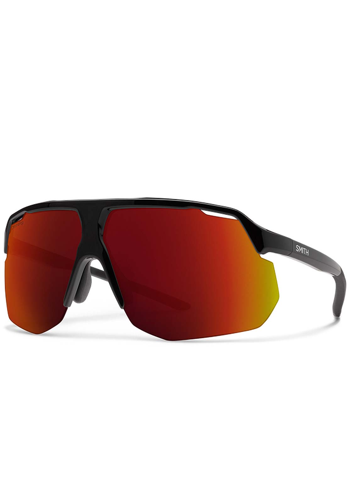 Smith Motive Mountain Bike Sunglasses Black/Chromapop Red Mirror