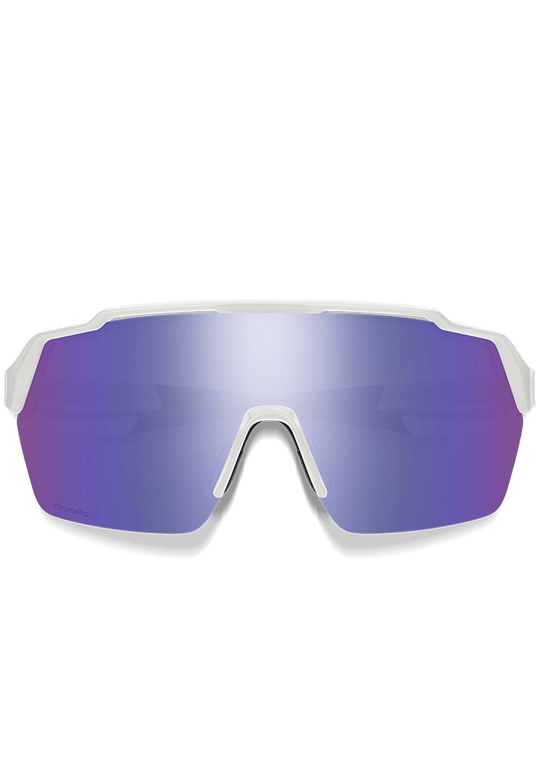 Smith Shift Split MAG Mountain Bike Sunglasses White/ChromaPop Violet Mirror