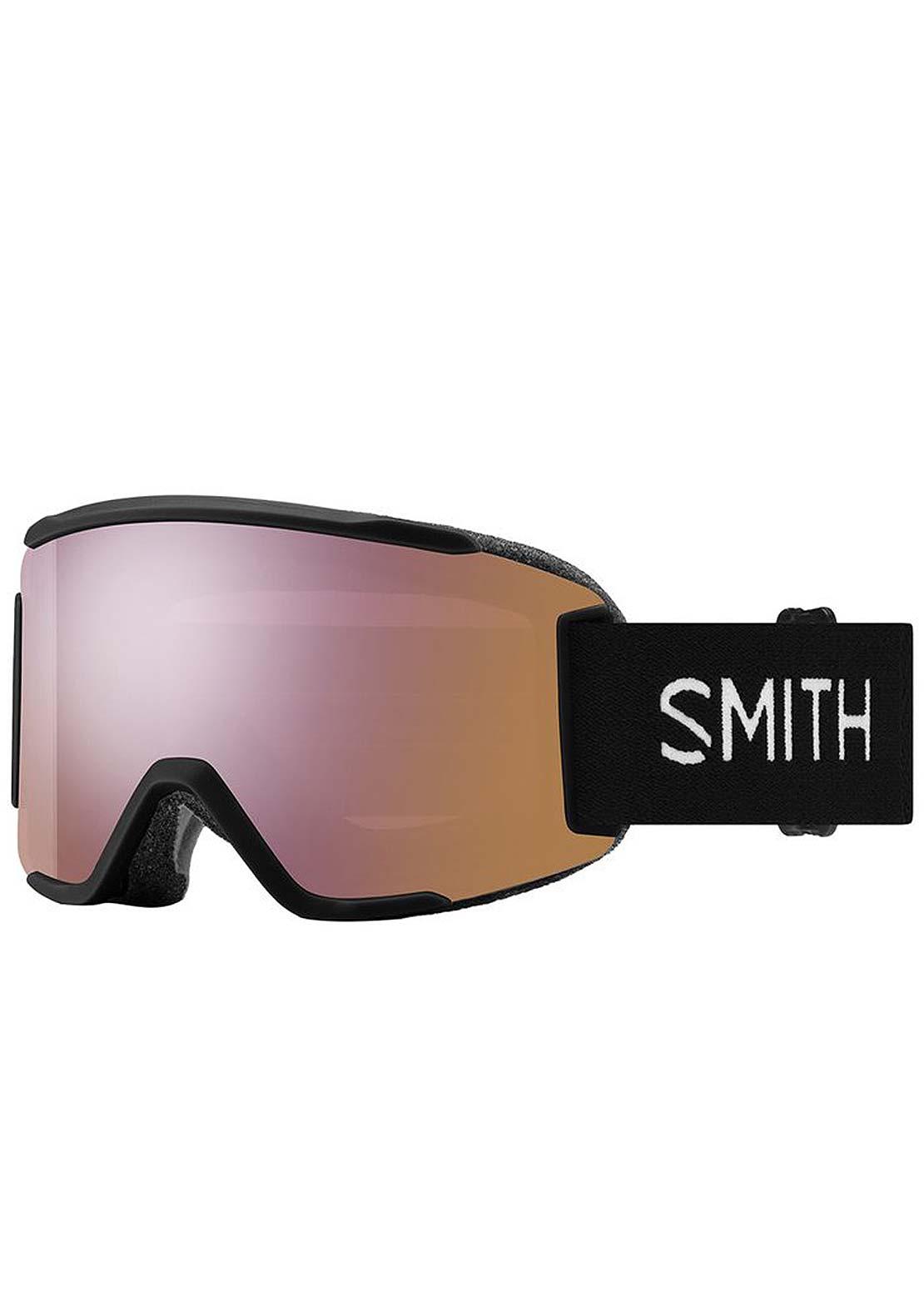 Smith Squad S Goggles Black/Chromapop Everyday Rose Gold Mirror