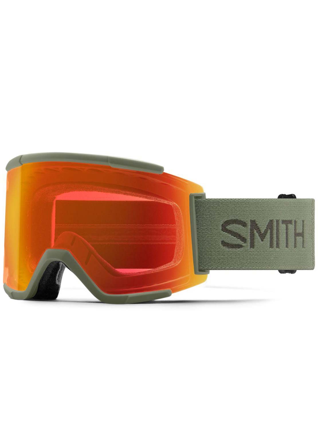 Smith Squad XL Goggles Fatigue Green/ChromaPop Everyday Red Mirror