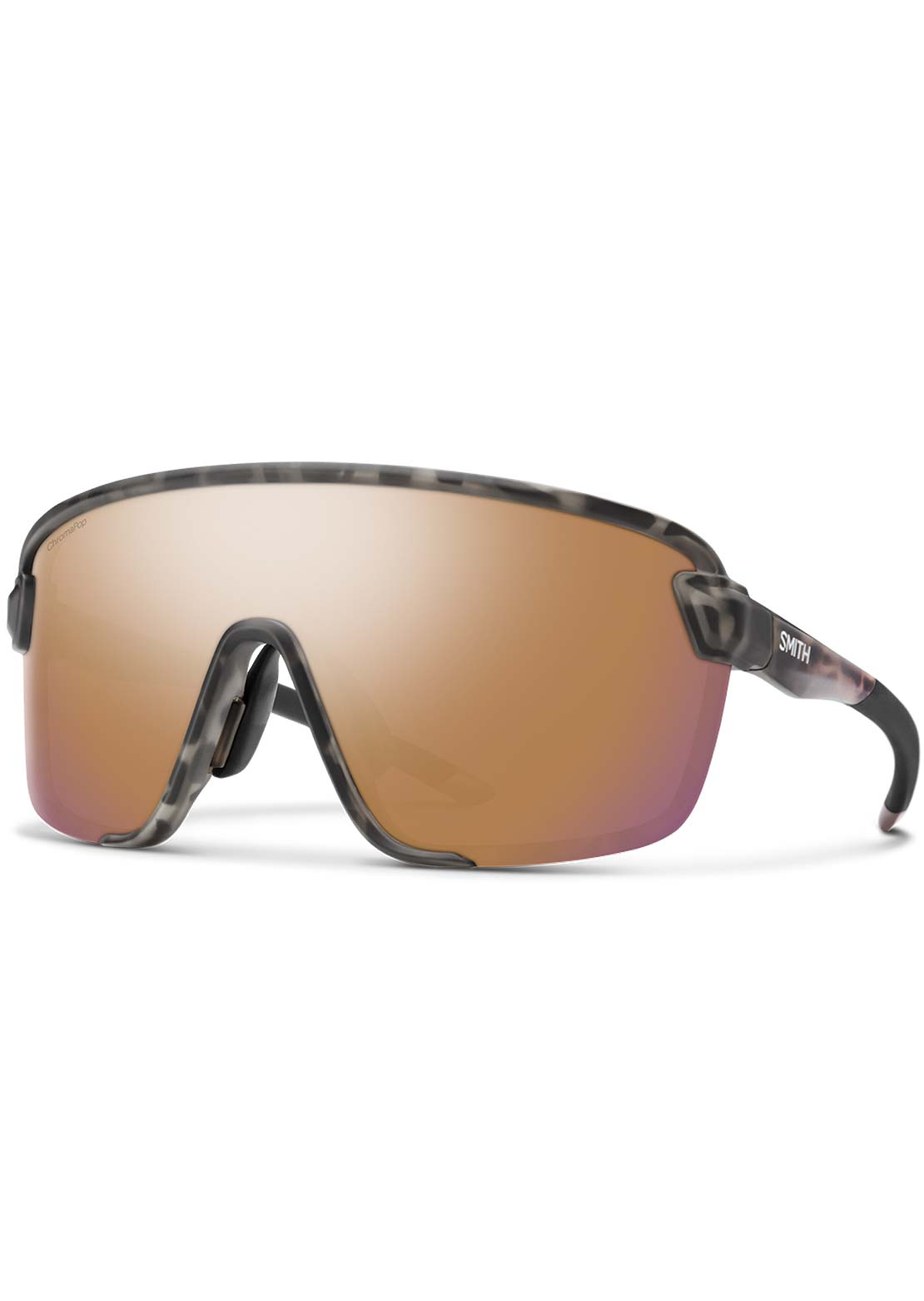 Smith Unisex Bobcat Mountain Bike Sunglasses Matte Salt Haze/Chromapop Rose Gold Mirror