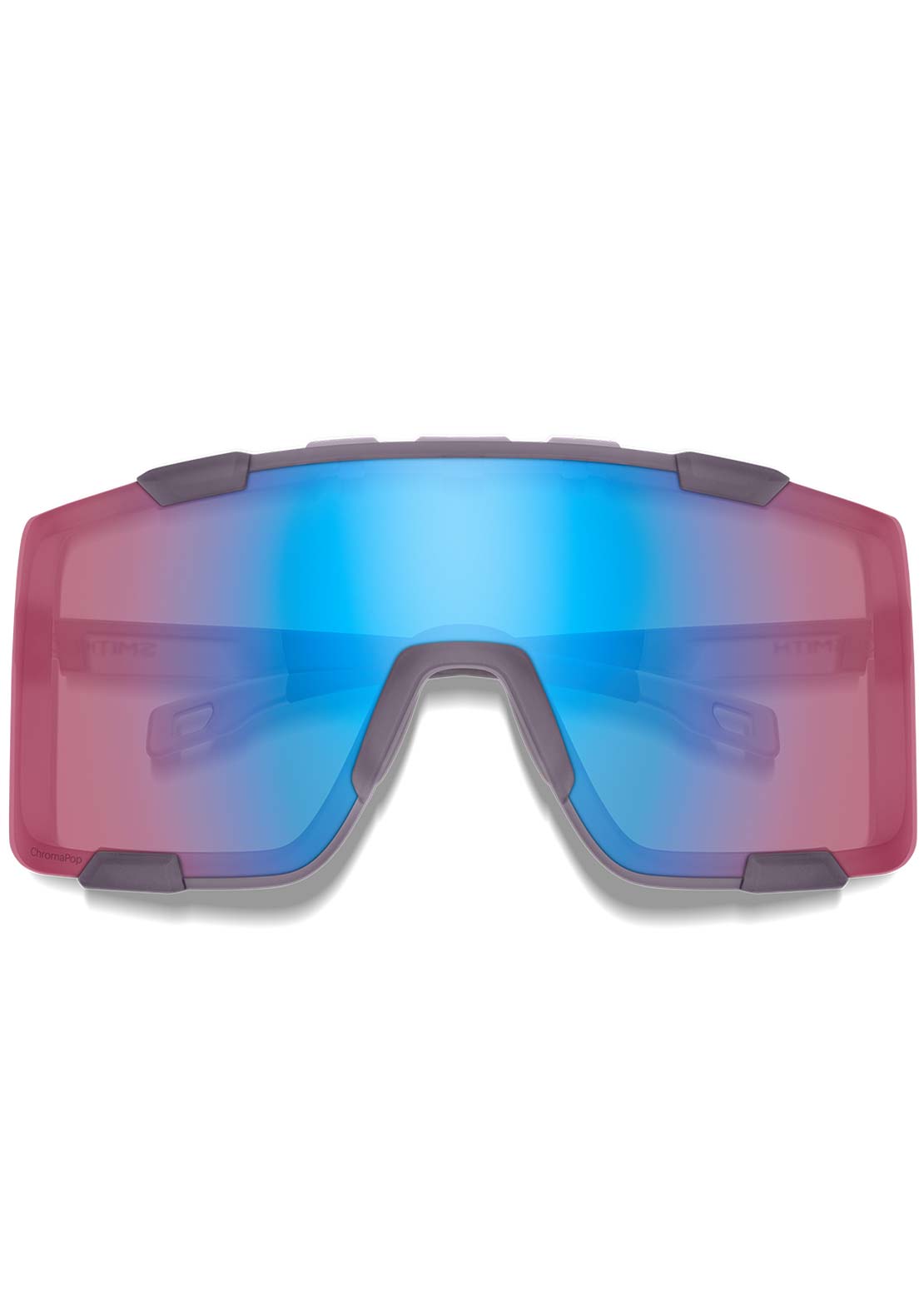 Smith Unisex Syncline Bike Sunglasses Matte Meteorite Crystal/Chromapop Low Light Rose Blue Mirror