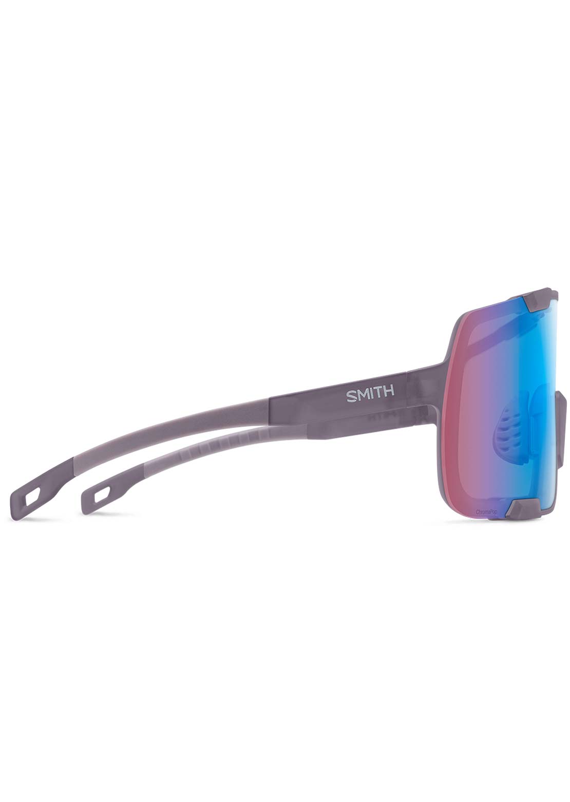 Smith Unisex Syncline Bike Sunglasses Matte Meteorite Crystal/Chromapop Low Light Rose Blue Mirror