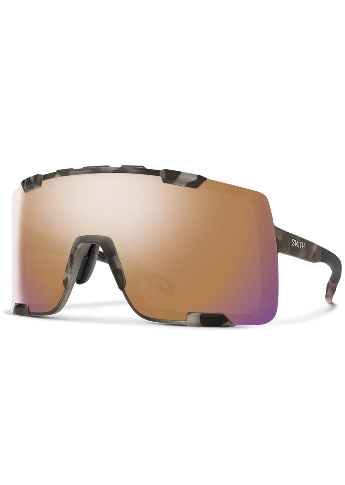 Smith Unisex Syncline Bike Sunglasses Matte Salt Haze/Chromapop Rose Gold Mirror
