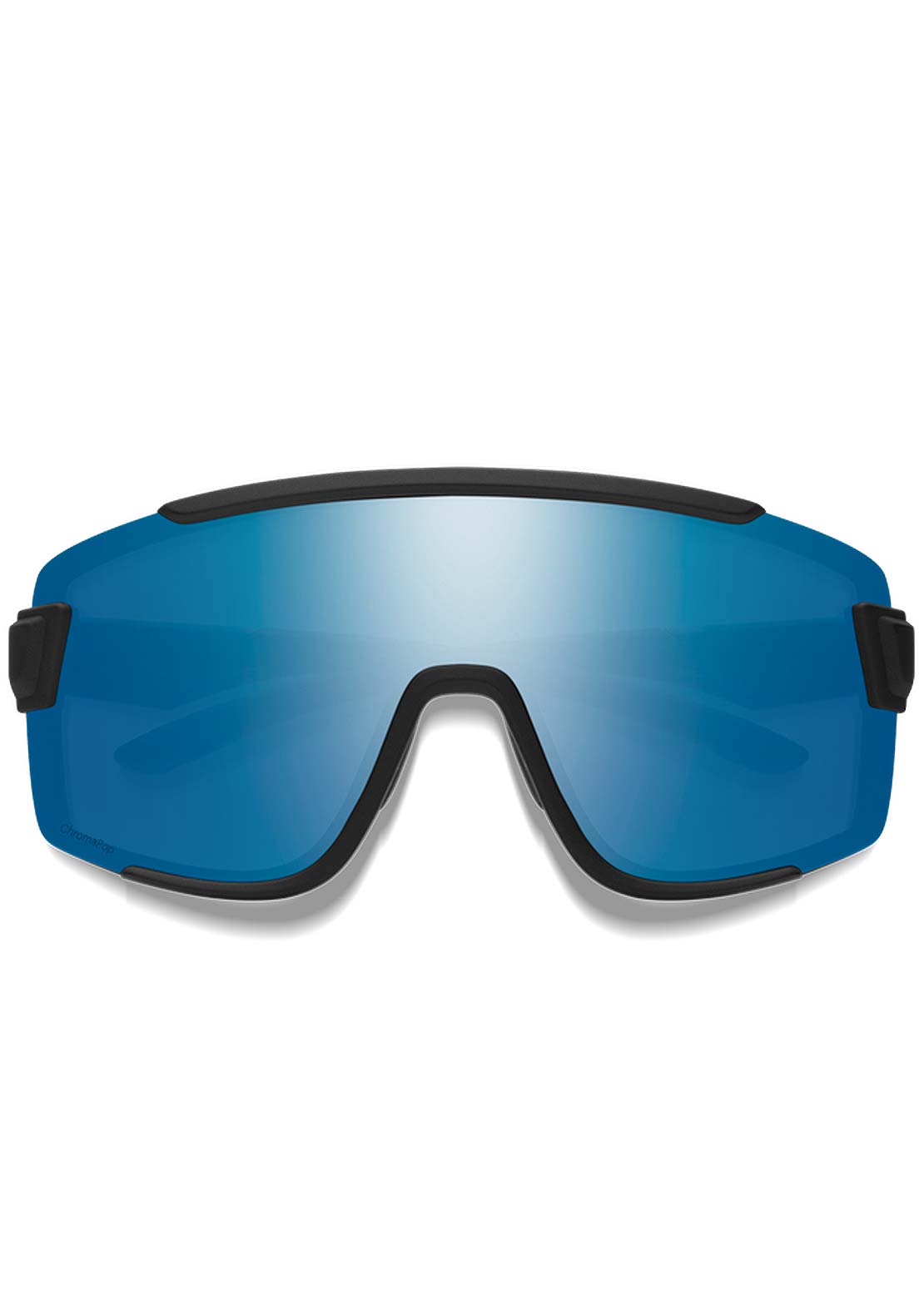 Smith Wildcat Bike Sunglasses Matte Black/Chromapop Polarized Blue Mirror