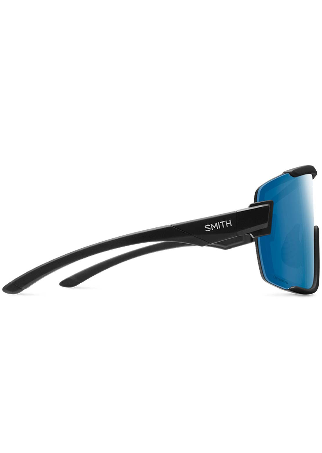 Smith Wildcat Bike Sunglasses Matte Black/Chromapop Polarized Blue Mirror