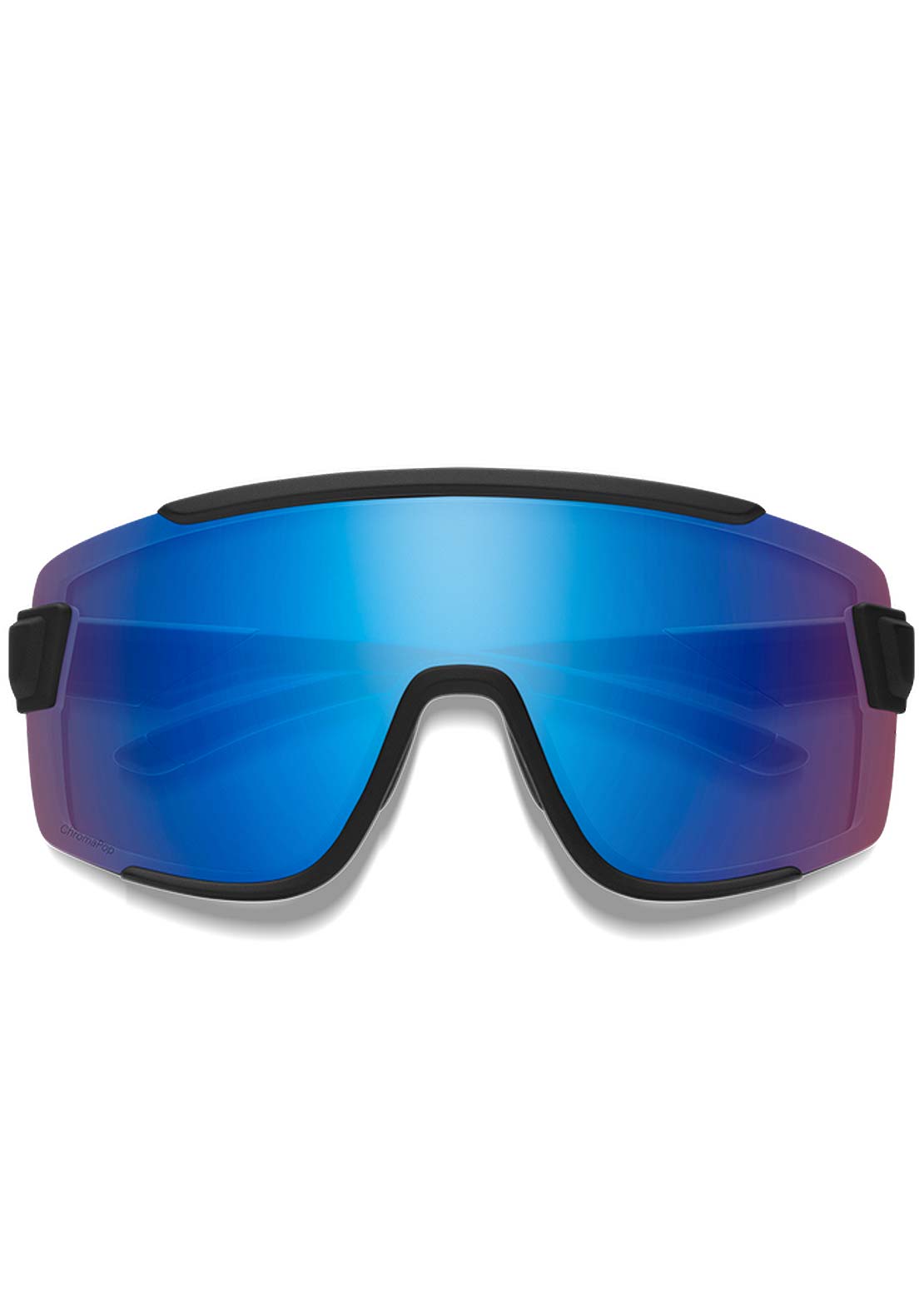 Smith Wildcat Bike Sunglasses Matte Black/Chromapop Low Light Rose Blue Mirror