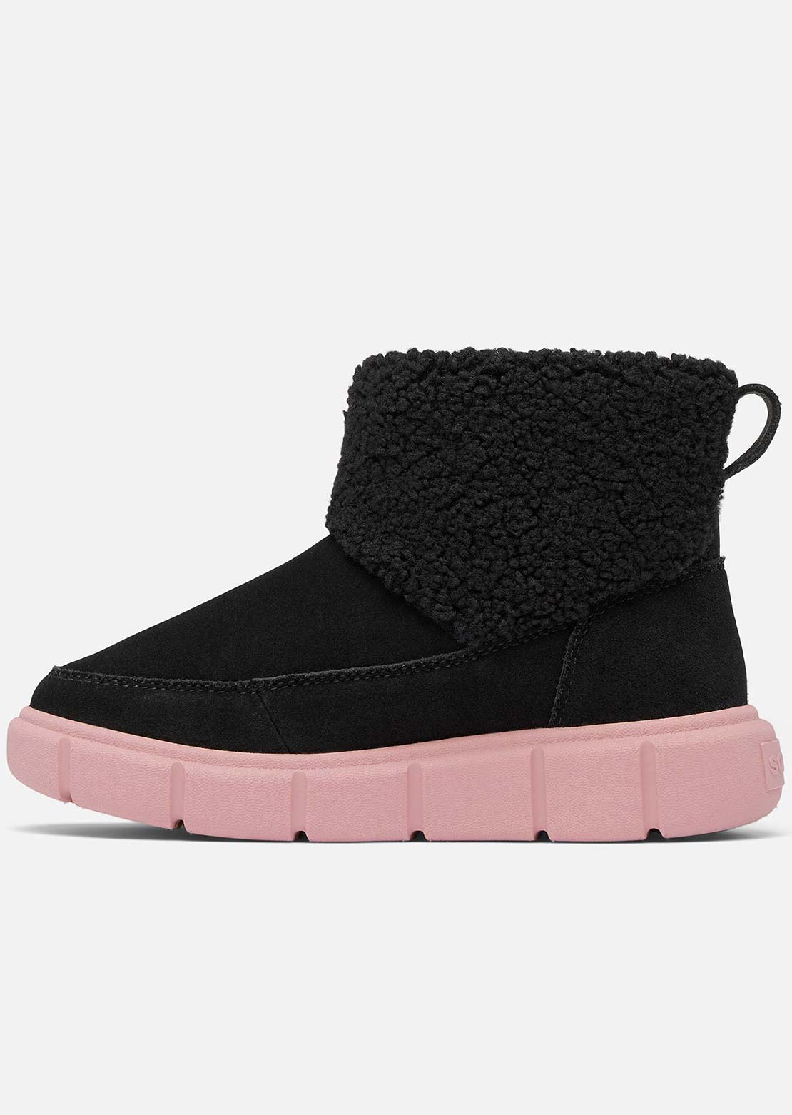 Sorel Junior Explorer III Slip-on Crazy Waterproof Boots Black/Dazed Mauve