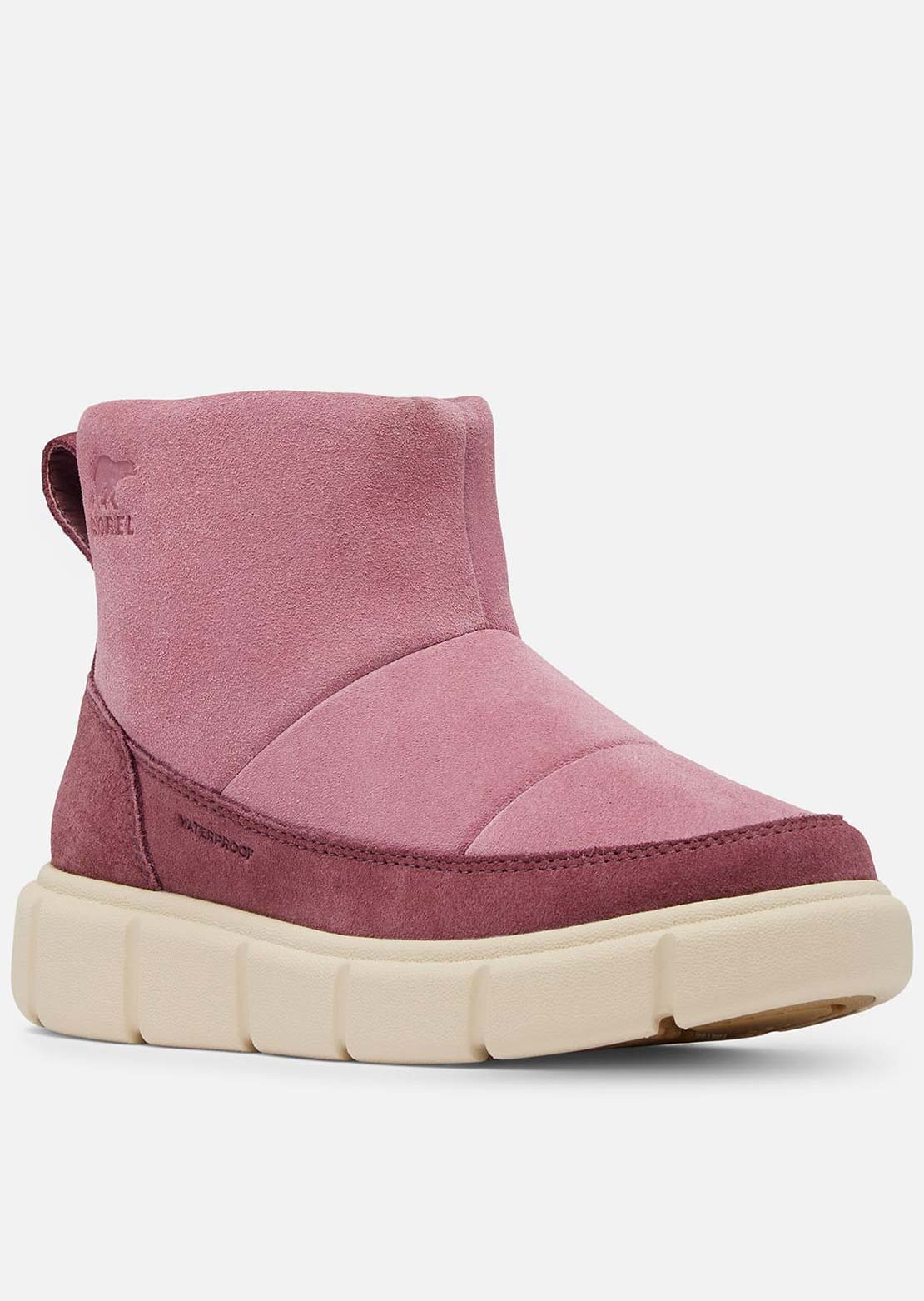 Sorel Junior Explorer III Slip-on Waterproof Boots Dazed Mauve/Bleached Ceramic