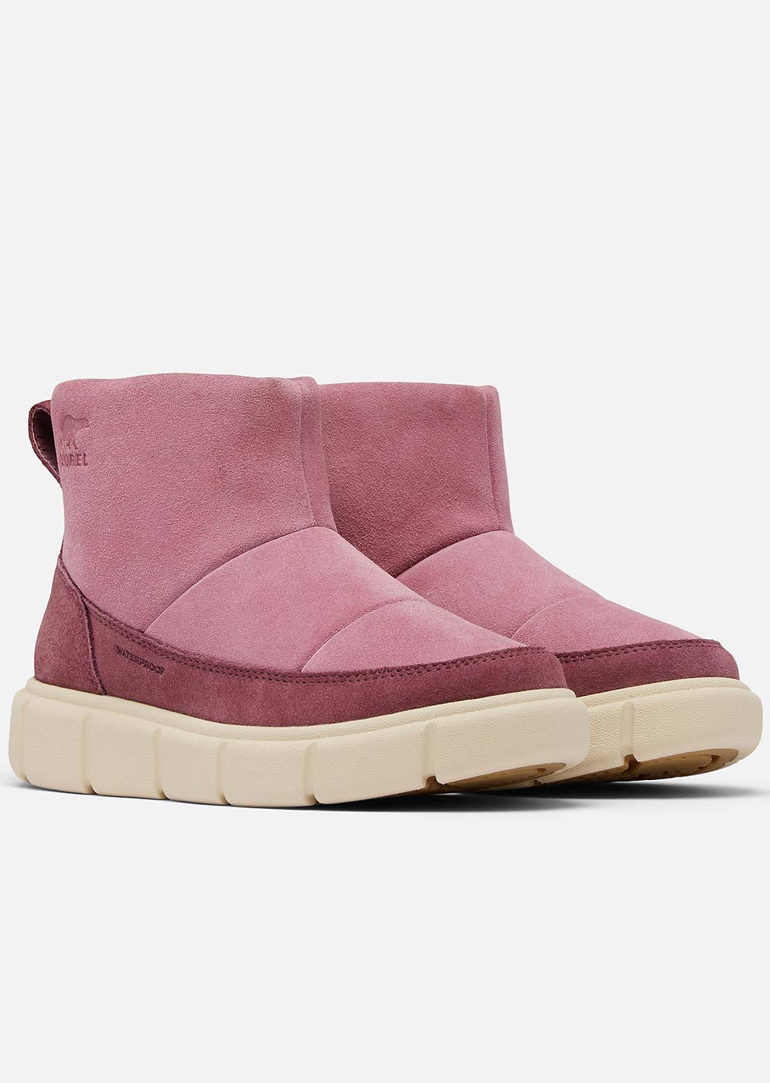 Sorel Junior Explorer III Slip-on Waterproof Boots Dazed Mauve/Bleached Ceramic
