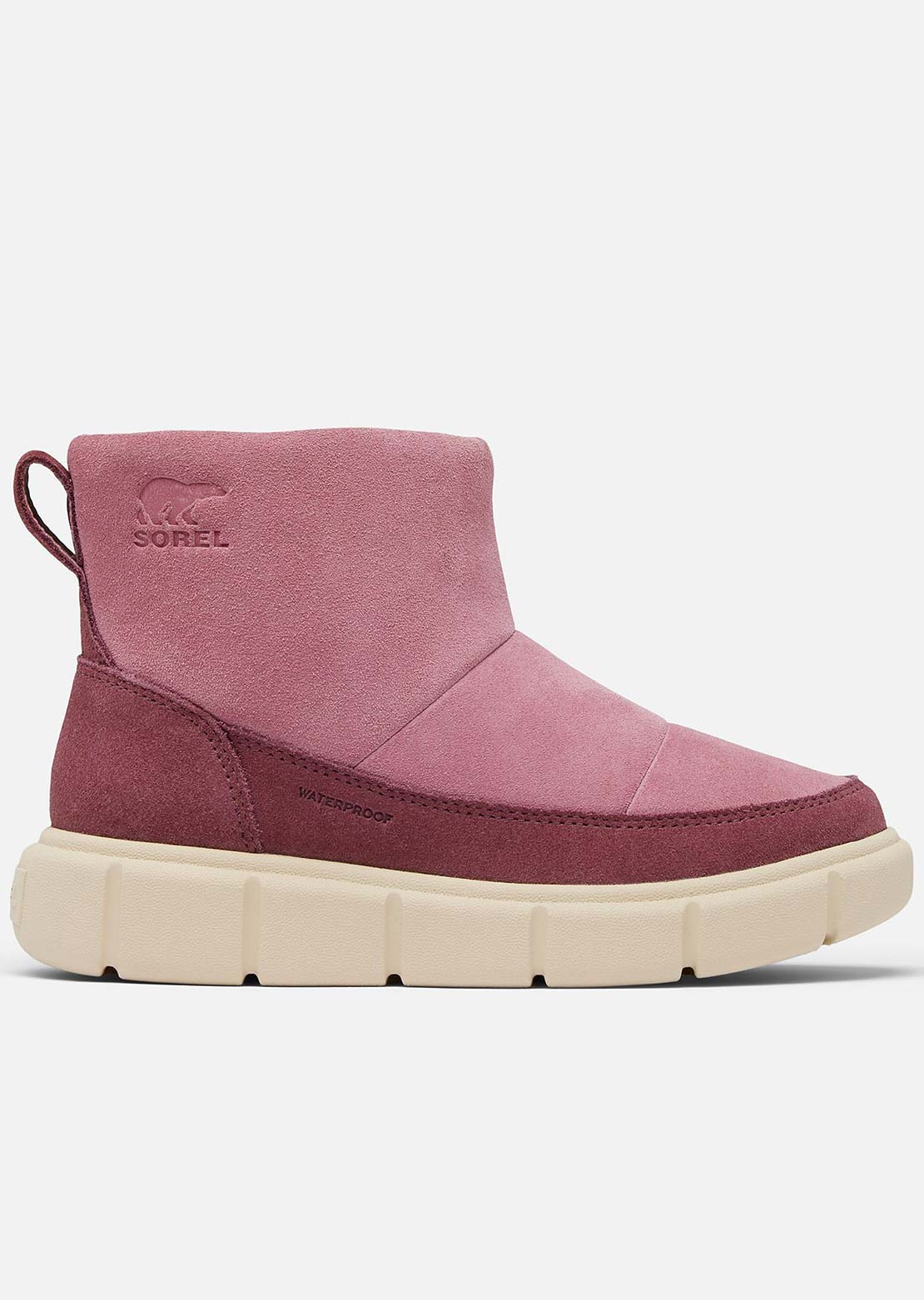 Sorel Junior Explorer III Slip-on Waterproof Boots Dazed Mauve/Bleached Ceramic