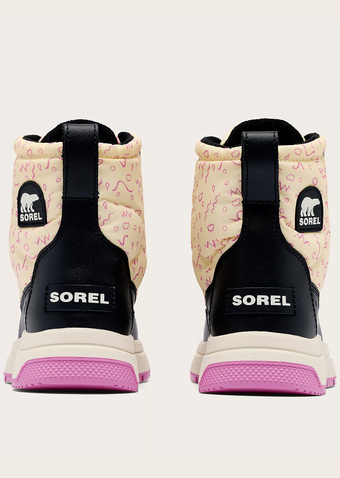 Sorel Junior Whitney III Mid Waterproof Boots Honey White/Black