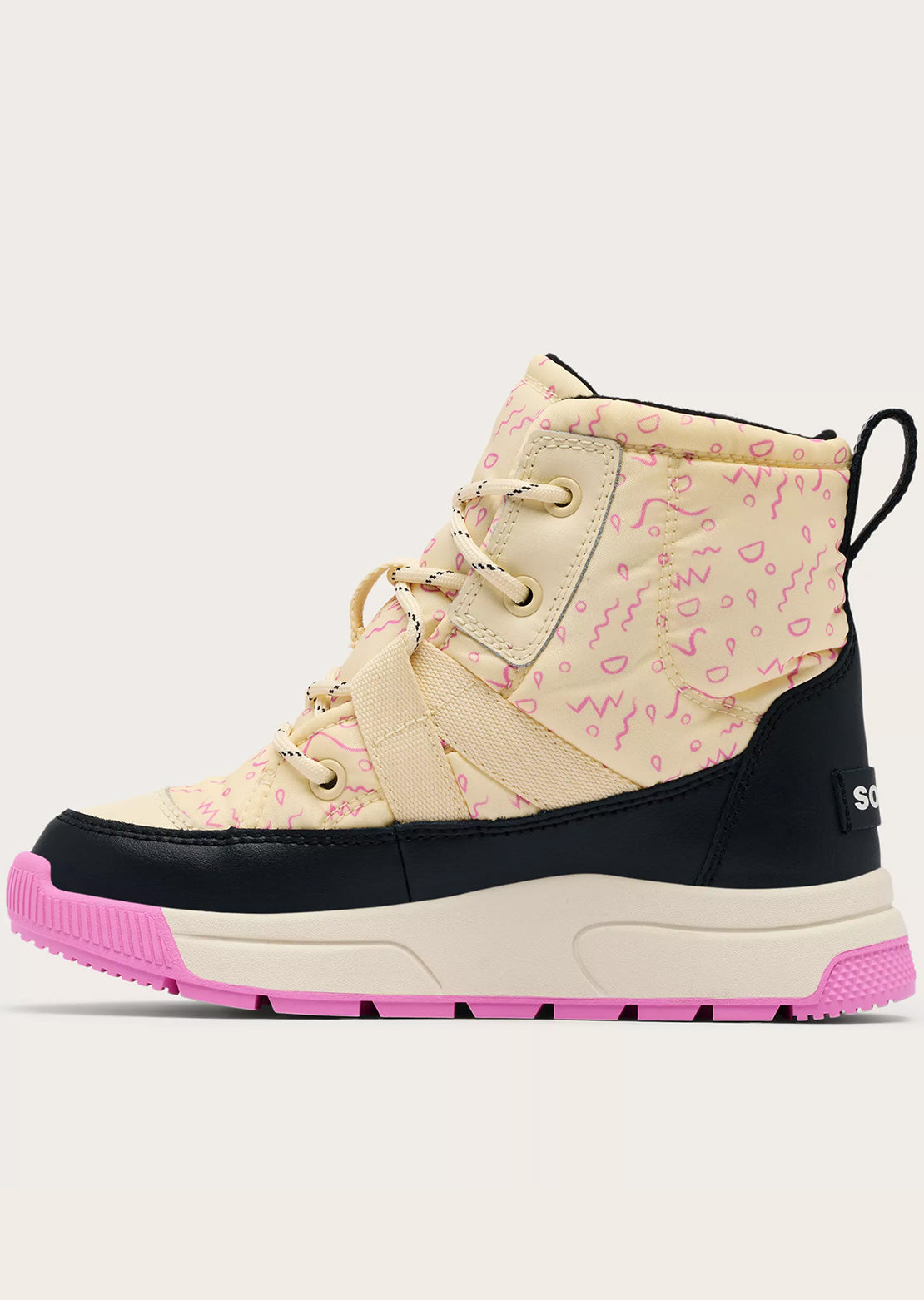Sorel Junior Whitney III Mid Waterproof Boots Honey White/Black