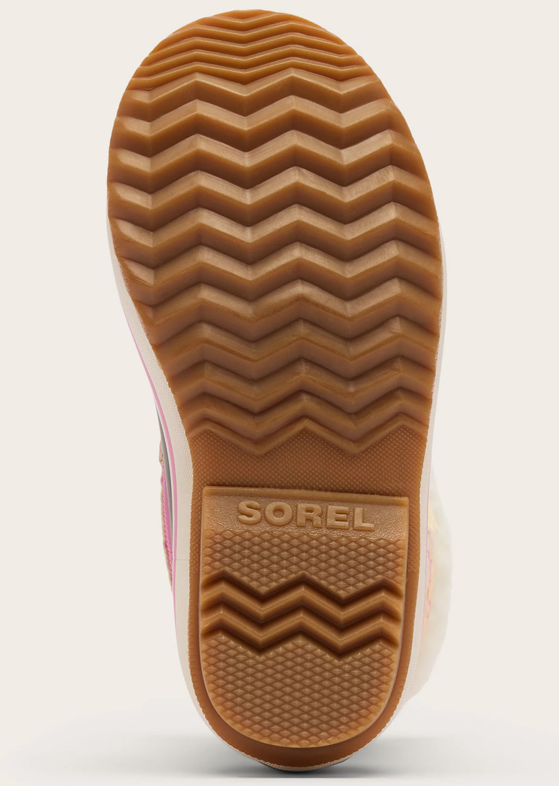 Sorel Junior Yoot Pac Nylon Waterproof Boots Honey White/Orchid