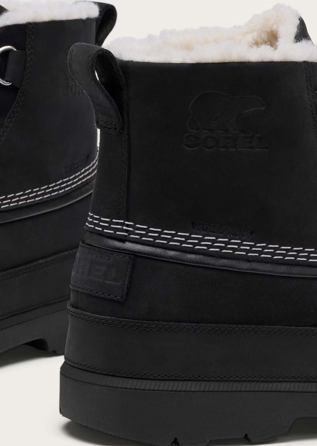Sorel Men's Ambler Fireside Chukka Casual Boots Black/Dark Stone