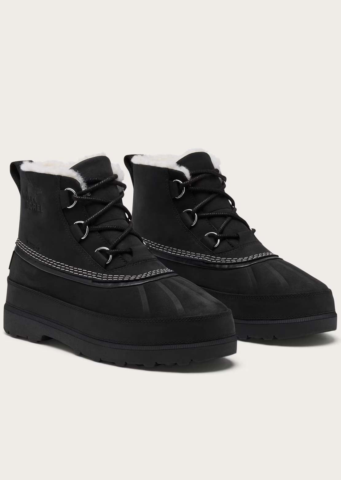 Sorel Men's Ambler Fireside Chukka Casual Boots Black/Dark Stone