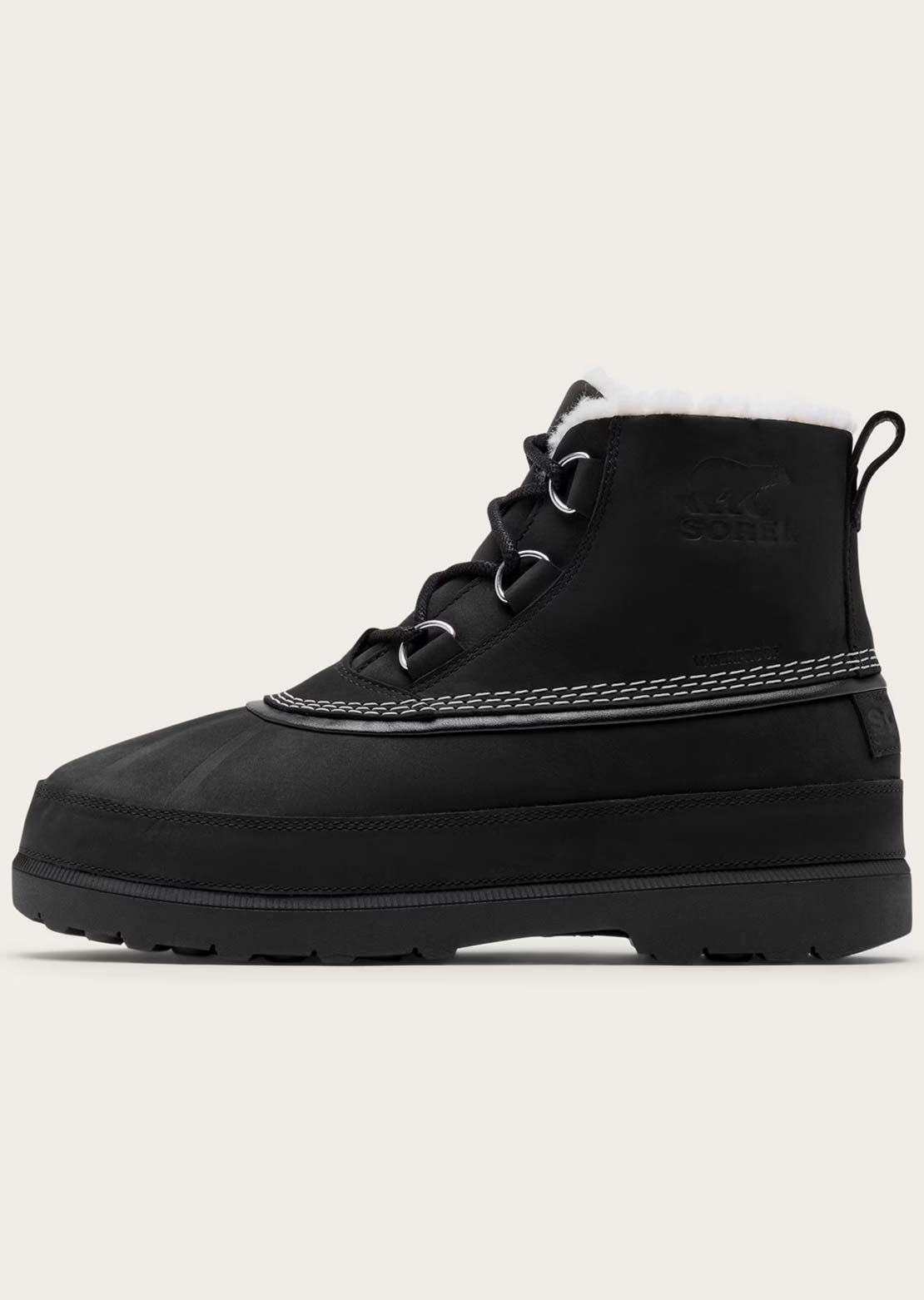 Sorel Men's Ambler Fireside Chukka Casual Boots Black/Dark Stone
