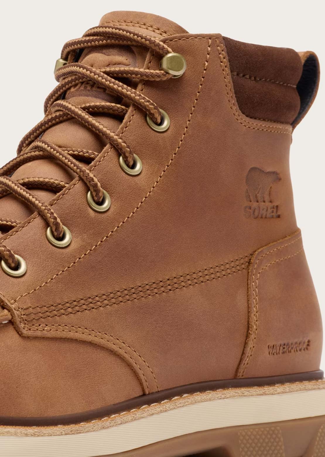 Sorel Men's Lark-47 Moc Toe Casual Boots Velvet Tan/Tobacco